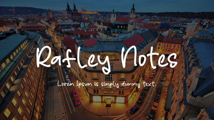 Rafley Notes Font