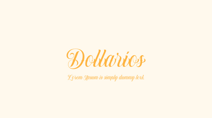 Dollarios Font