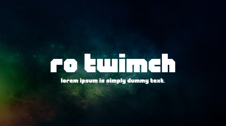 RO twimch Font