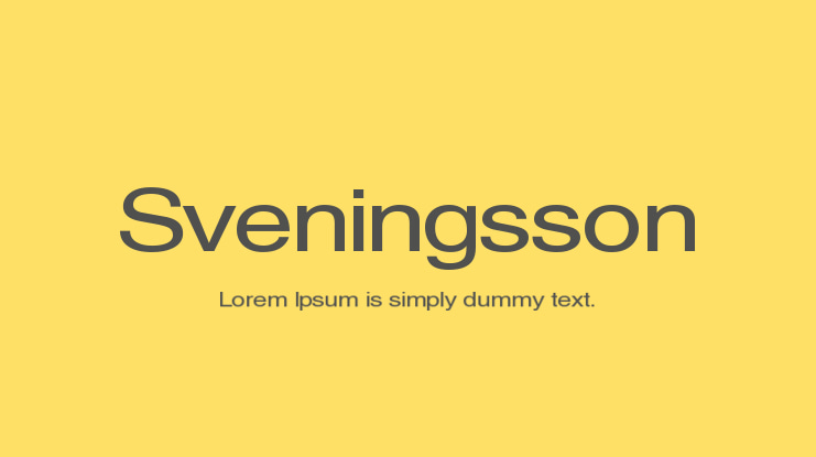Sveningsson Font