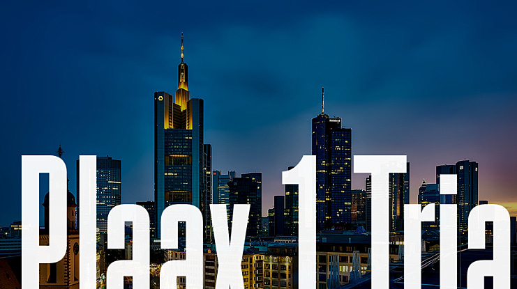 Plaax 1 Trial Font Family