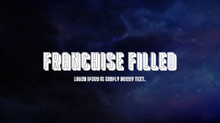 Franchise Filled Font Family