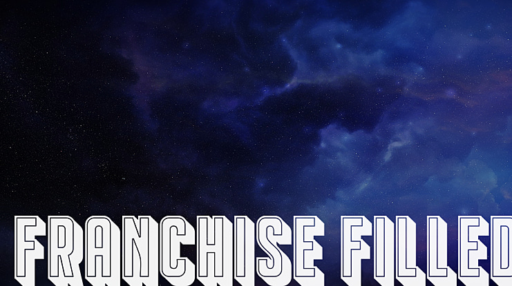 Franchise Filled Font Family