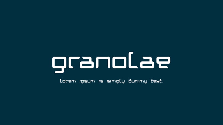 Granolae Font Family