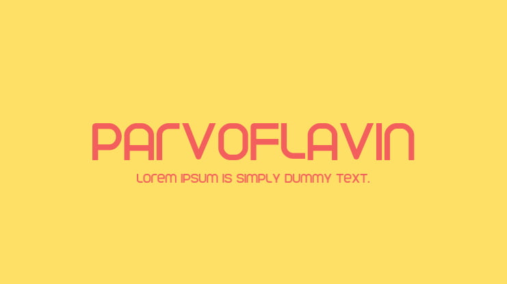 Parvoflavin Font Family