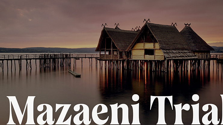 Mazaeni Trial Font Family