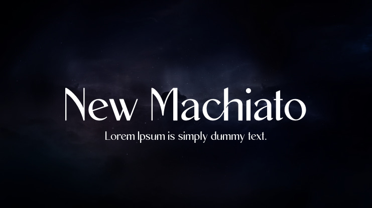 New Machiato Font