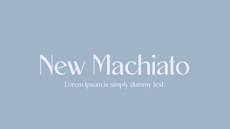 New Machiato Font