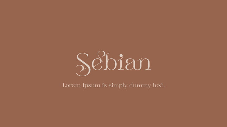 Sebian Font Family