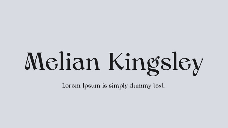 Melian Kingsley Font Family
