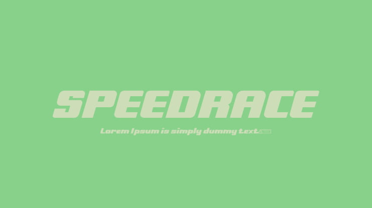 SPEEDRACE Font