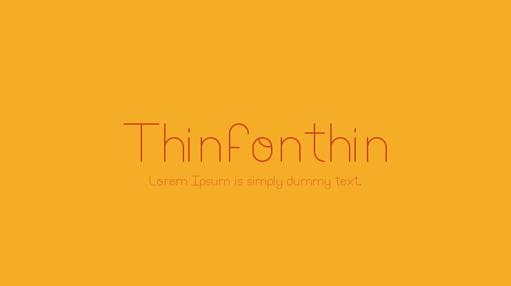 Thinfonthin Font