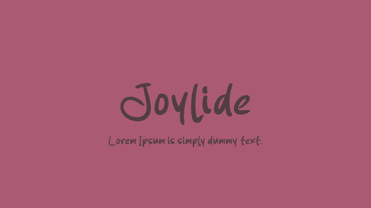 Joylide Font