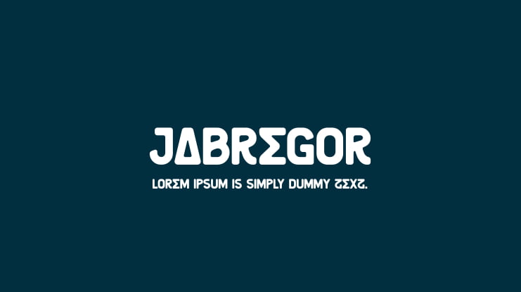 JABREGOR Font