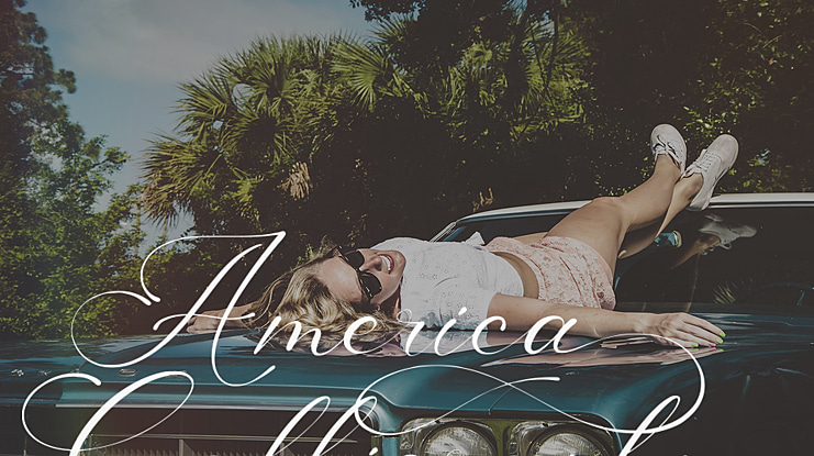 America Calligraphy Font
