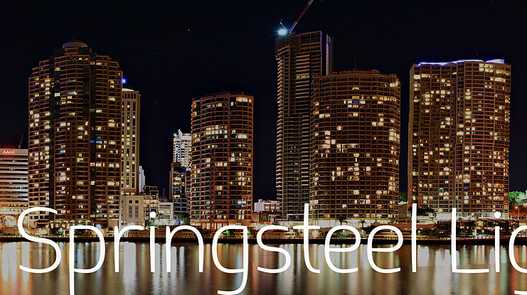 Springsteel Light Font