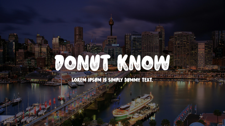 Donut Know Font