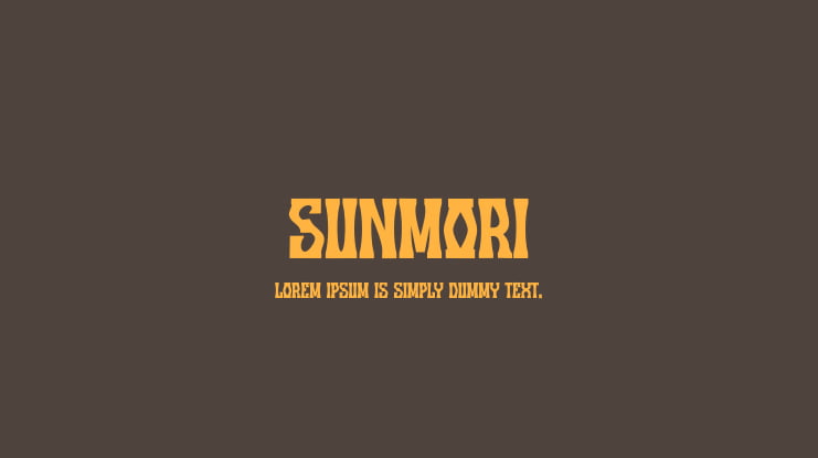 Sunmori Font