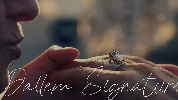 Dallem Signature Font