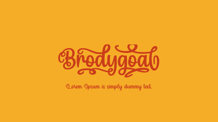 Brodygoal Font