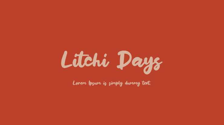 Litchi Days Font