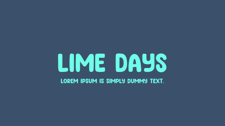 Lime Days Font
