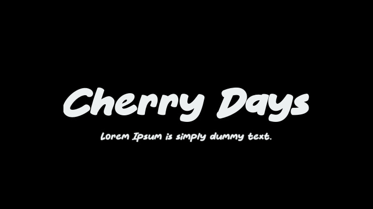 Cherry Days Font