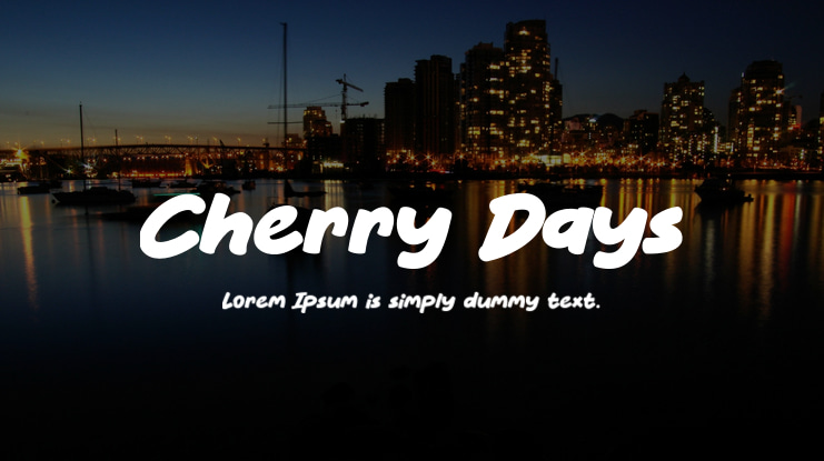 Cherry Days Font