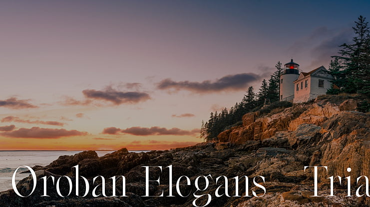Oroban Elegans-Trial Font Family
