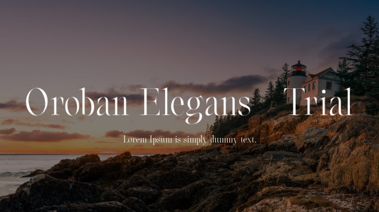 Oroban Elegans-Trial Font Family