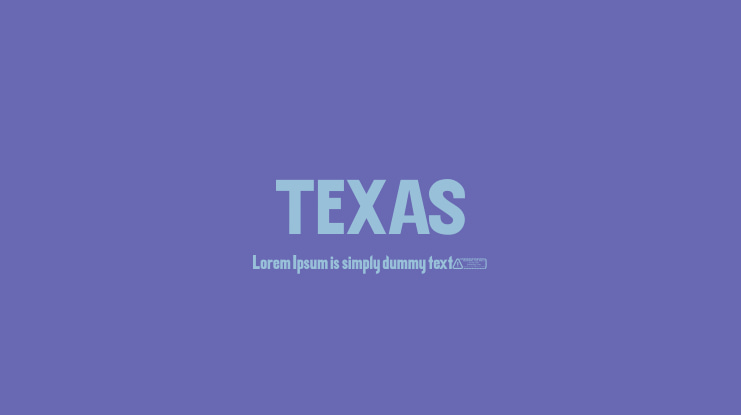 TEXAS Font