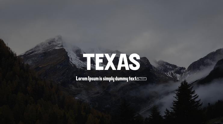 TEXAS Font