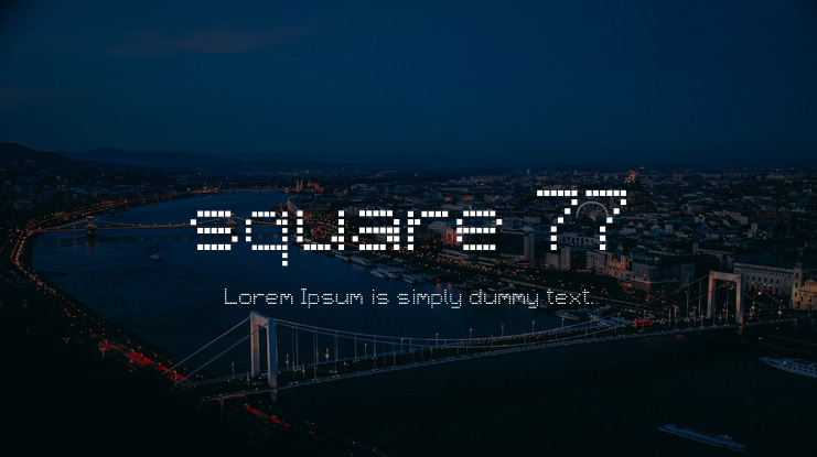 square 77 Font