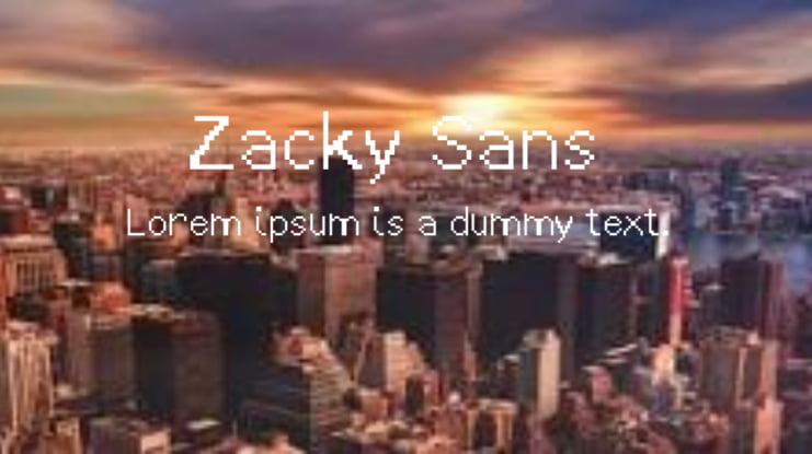 Zacky Sans Font Family