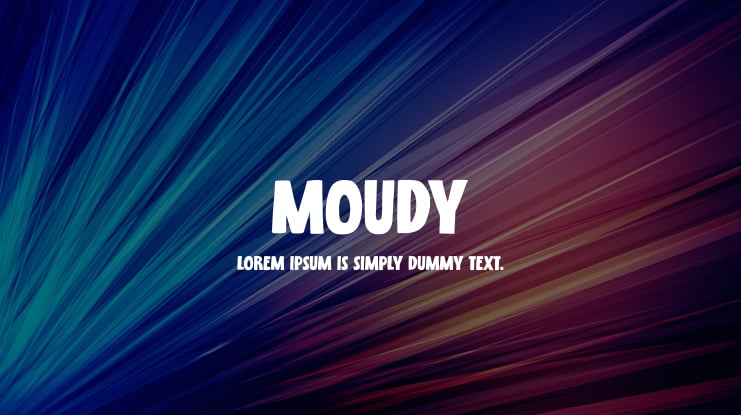 Moudy Font