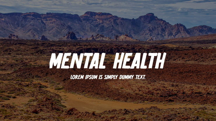 Mental Health Font