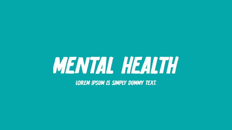 Mental Health Font