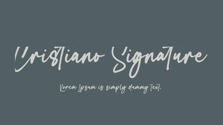 Cristiano Signature Font