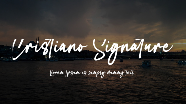 Cristiano Signature Font