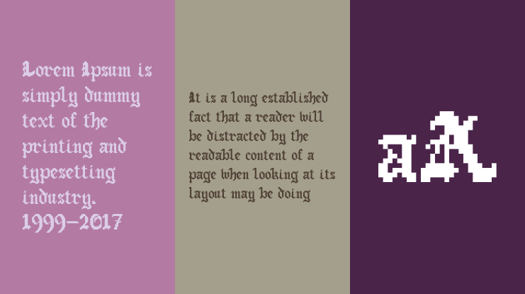 Old English Gothic Pixel Font