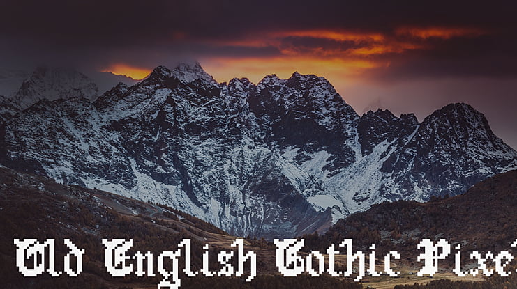 Old English Gothic Pixel Font