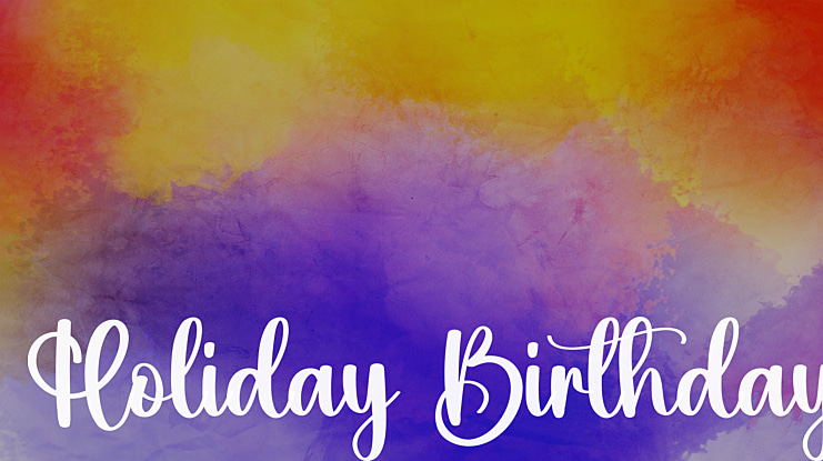 Holiday Birthday Font
