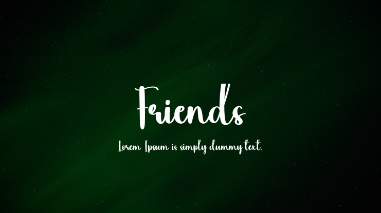 Friends Font