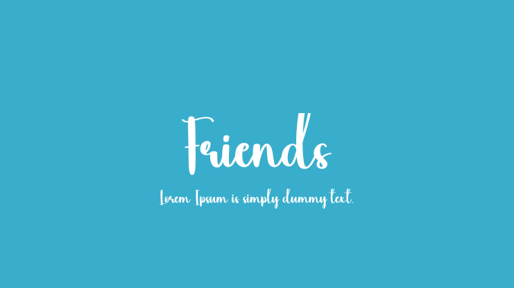 Friends Font