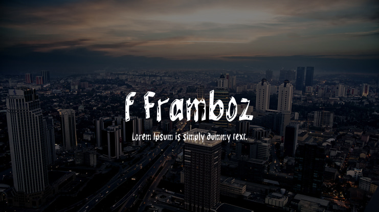 f Framboz Font
