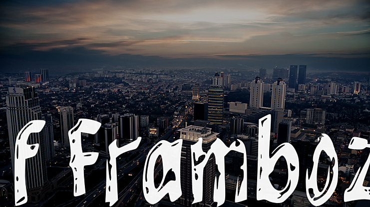 f Framboz Font