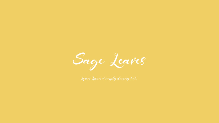 Sage Leaves Font