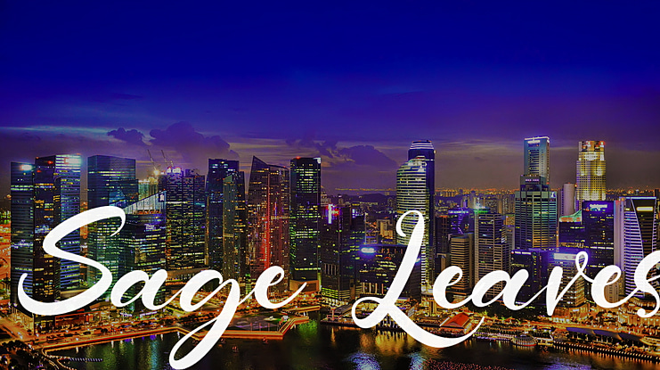 Sage Leaves Font