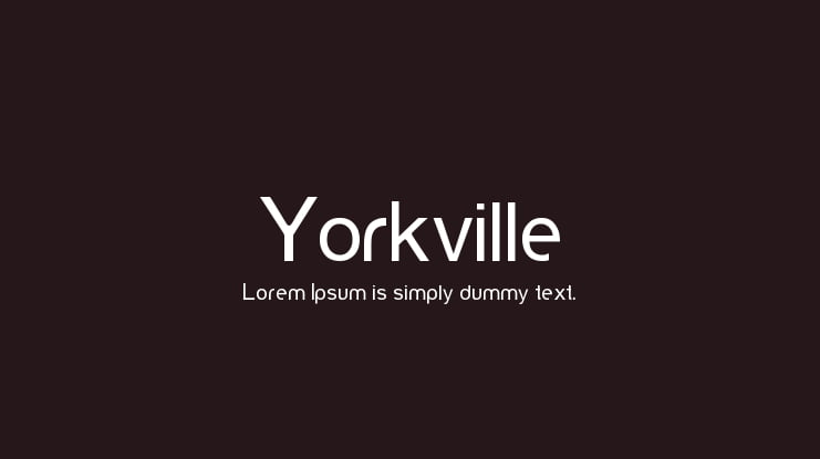 Yorkville Font
