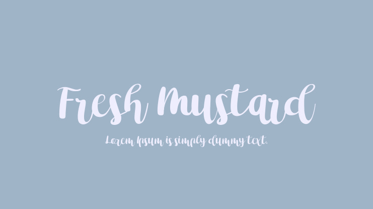Fresh Mustard Font